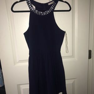halter skater dress